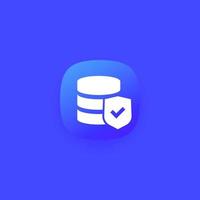 database security icon for web and apps vector