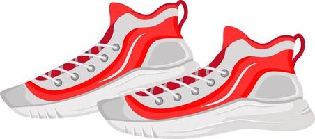 Comfortable running shoes semi flat color vector object