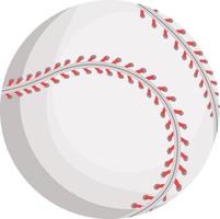 Baseball semi flat color vector object