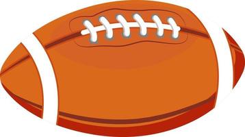 American football ball semi flat color vector object