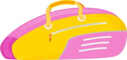 Gym bag semi flat color vector object