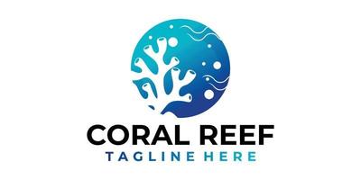 vector de icono de logotipo de coral aislado