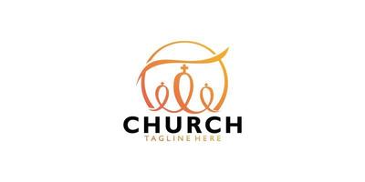 church logo icon vector isolated