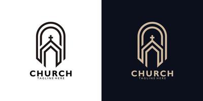 church logo icon vector isolated