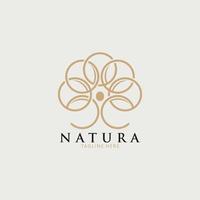 nature abstract tree logo icon vector isolated