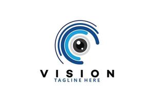 vector de icono de logotipo de visión aislado