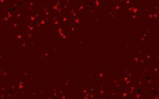 Light Red vector template with crystals, triangles.