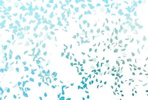 Light blue, green vector texture with random forms.