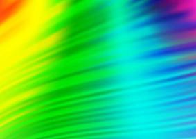 Light Multicolor, Rainbow vector background with bent lines.