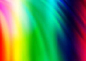 Light Multicolor, Rainbow vector background with bent ribbons.