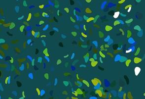 Light Blue, Yellow vector background with abstract forms.