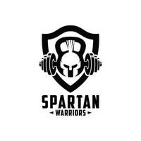 gimnasio guerreros logo icono vector aislado