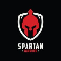 vector de icono de logotipo espartano aislado
