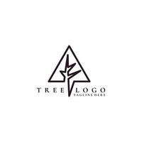 nature abstract tree logo icon vector isolated