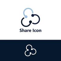 share icon logo vector isolated