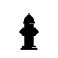 Hydrant flat icon silhouette. Geometric symbol. Graphic Vector illustration on white background