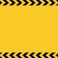 Caution tape on yellow background. Vector illustration
