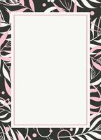 Floral frame for text vector