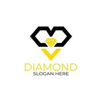 diseño de logotipo de diamante de letra b. concepto de diseño, logotipos, logograma, plantilla de diamante de logotipo vector