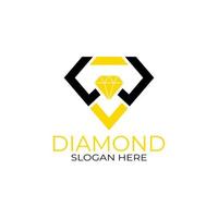 Letter w Diamond Logo Design. Design Concept, Logos, Logogram, Logotype Diamond Template vector