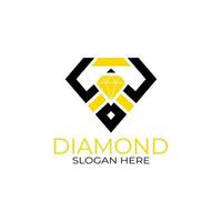 Letter w Diamond Logo Design. Design Concept, Logos, Logogram, Logotype Diamond Template vector