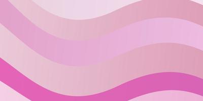 Light Pink vector pattern with curves.