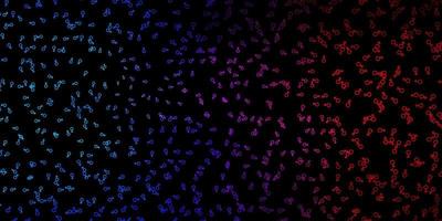Dark Blue, Red vector backdrop with mystery symbols.