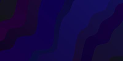 Dark Purple vector pattern with curved lines.