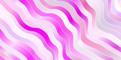 Light Purple, Pink vector background with curves.