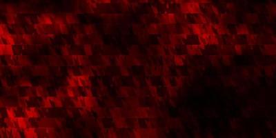 Dark Red vector pattern with lines, triangles.