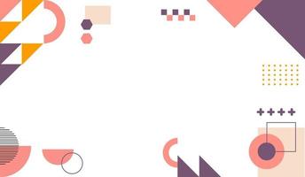 Abstract colorful geometric shapes background vector