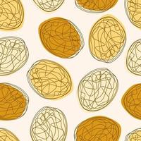 Melon repeat pattern design. Hand-drawn background. fruit pattern for wrapping paper or fabric. vector