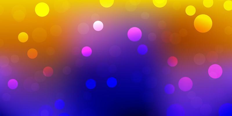 Dark blue, red vector background with spots.