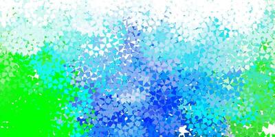 textura de vector azul claro con estilo triangular.