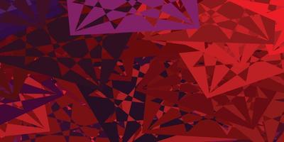 Dark Blue, Red vector pattern with polygonal shapes.