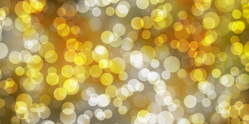 Light Orange vector background with circles.