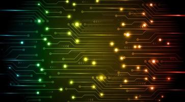 cyber circuit future technology concept background vector