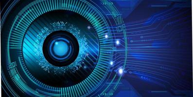 eye cyber circuit future technology concept background vector