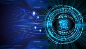 eye cyber circuit future technology concept background vector