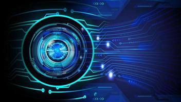 eye cyber circuit future technology concept background vector