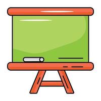 Get your hands on flat icon of chalkboard vector