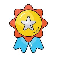 Take a look at flat icon of star badge vector