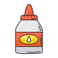 Easy to use flat icon of glue vector