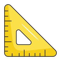 Flat icon vector of triangle scale