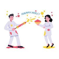 A scalable flat illustration of party celebration vector