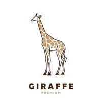 Logo illustration geometric giraffe vector