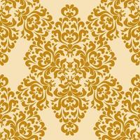Damask rich seamless background. Classic golden pattern. Gold, beige. Decorative texture. Digital graphics.For fabric, wallpaper, venetian pattern,textile, packaging. vector