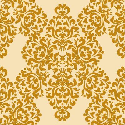 Damask rich seamless background. Classic golden pattern. Gold, beige. Decorative texture. Digital graphics.For fabric, wallpaper, venetian pattern,textile, packaging.