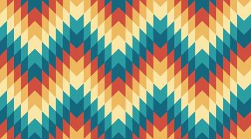Colourful geometric mosaic retro pattern background vector