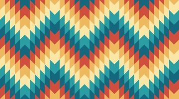 Colourful geometric mosaic retro pattern background vector